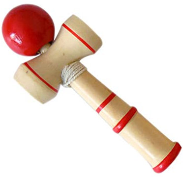 Giocattolo in legno Kendama Blue Ball Cup Game Classic Bilancing Skill Game Abilità in legno
