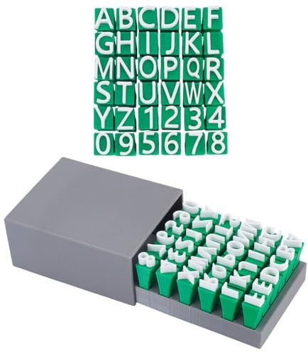 UNICRAFTALE 36 Teiliges Alphabet Stempel Set Für Keramik Polymer Clay Stempel Großbuchstaben Alphabet & Zahlen DIY Handgefertigte Formen Zubehör Kleine Prägung Fondant Prägewerkzeug Keksstempel