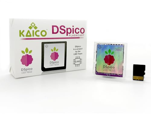 Kaico DSPico RP2040 Development Card Compatible with Nintendo DS/DSi | Open-source RP2040 hardware with 16Mbit memory, Micro-USB port, low-power design, status LEDs, and no preloaded content