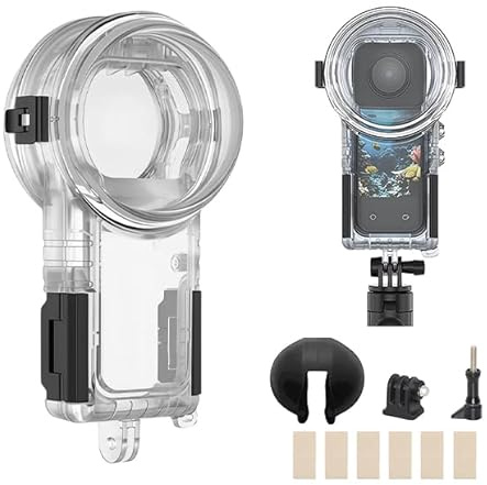 60M/196FT Invisible Dive Case compatible for Insta360 X5 Underwater Housing