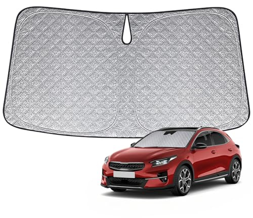 Parasol de Ventana Delantera Compatible con Kia Xceed 2021-2026, Parasol para Parabrisas de Coche en el Interior Plegable, Protección UV Reflectante