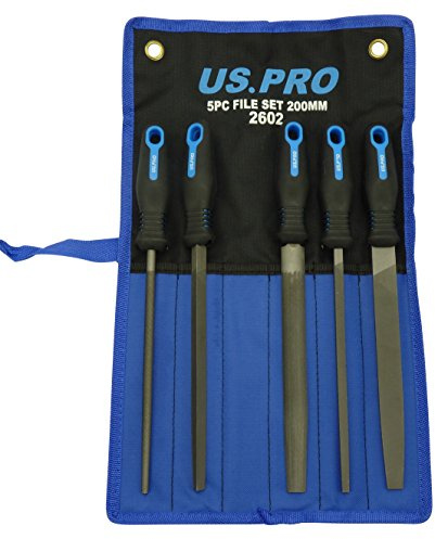 Workshop File Set of 5 Blade 200 mm flat round triangular square file set