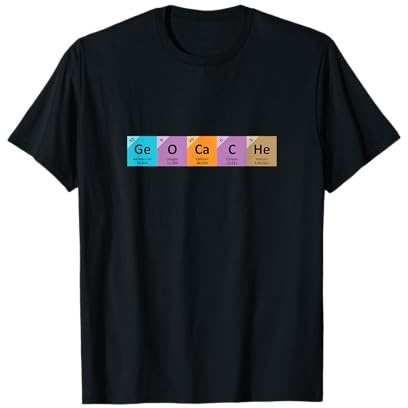 Cool Geocaching Tees - Geocaching Periodensystem T-Shirt T-Shirt