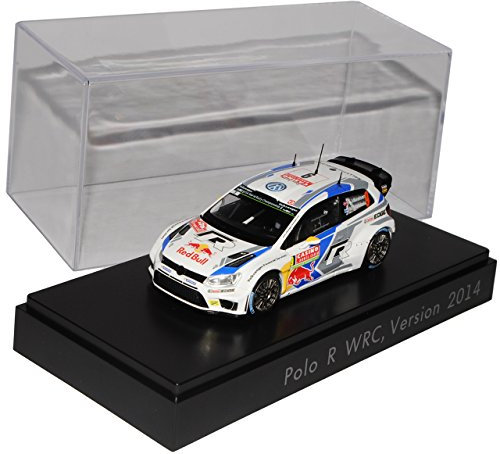Spark Volkwagen Polo R WRC Rally Monte Carlo 2014 Mikkelsen Nr 9 1/43 Modell Auto mit individiuellem Wunschkennzeichen