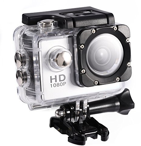 Bewinner Caméra de Sport étanche d'extérieur 30 m pour caméra de Sport (Argent)