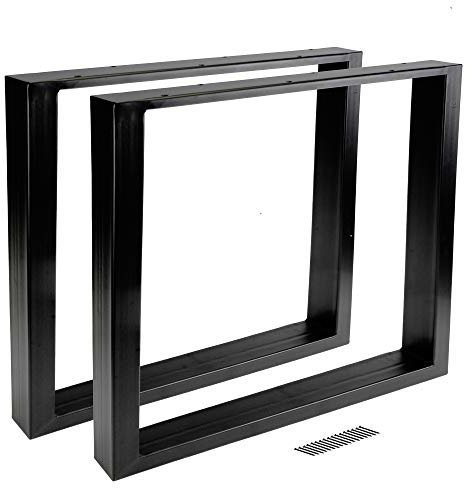 Montixx® 2er Set (1 Paar) Tischkufen& Tischbeine Tischuntergestell Möbelfüße B50 cm x H72 cm