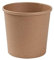 GREENBOX Bio Pappbecher Speisebecher Kraft-Karton Becher braun I Kompostierbare Becher mit PLA Innenbeschichtung Suppen-Becher To Go Eisbecher Pappe I 25 Bio Einweg-Becher biologisch abbaubar 600 ml