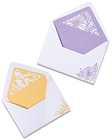 Sizzix Thinlits Stanzschablonen 6PK Zarte Umschlag-Liner von Olivia Rose, 665176
