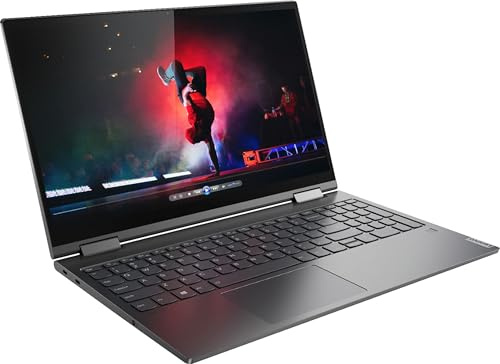 Lenovo Yoga C740 Écran tactile 15,6 512 Go SSD + 32 Optane 1,6 GHz i5-10210U Ordinateur portable 2 en 1 (8 Go de RAM, Quad-Core i5, lecteur d'empreintes digitales, Windows 10 Home) Gris fer