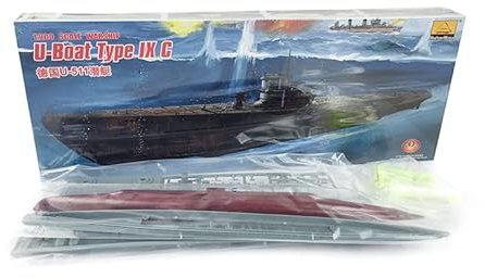 Toucan RC Hobby Minihobby 80915 1/200 Deutsches U-Boot Typ Ix C U-Boot Modellbausatz mit Motor DIY