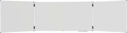 Legamaster UNITE PLUS Klapptafel - weiß - 100 x (200-400) cm - Whiteboard mit Zwei doppelseitig ausklappbaren Flügeln -magnetisch und beschreibbar- inkl. Zubehör