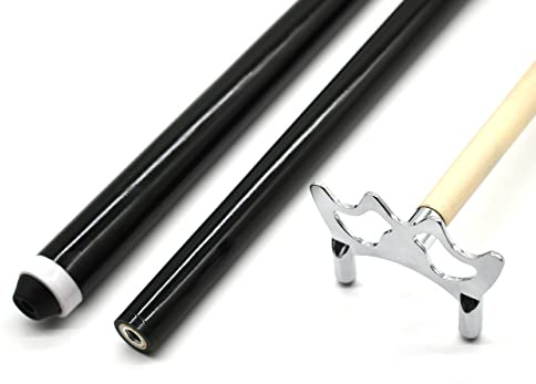 BILMAG Billard Zubehör Cue Queue Brücke Queuebrücke Oma Chrom + Holzstiel 145cm 2-TLG (Butt Deluxe Chrom)