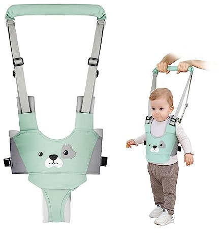 Vicloon Redini Primi Passi, Bretelle di Sicurezza per Bambino, Detachable Camminare Assistente Per Bambino, per Aiutarlo a Camminare Cintura Protettiva Sostegno Portatile (Verde)