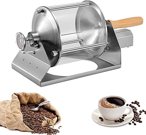 CACACOO Macchina per la torrefazione del caffè a gas, tostapane per chicchi di caffè, tostatrice per nocciole per caffetteria o uso domestico