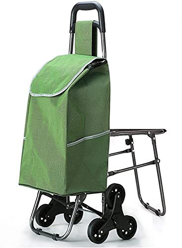 ZAANU Mit einem Stuhl, einem Einkaufswagen, einem Alten Lebensmitteleinkaufswagen, einem kleinen Einkaufswagen, einem Trolley, einem Klappwagen, Einer tragbaren Dichte