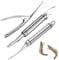 LATRAT 3 piezas 5 en 1 multifuncional Shrimp Line Fish Maw Knife, pelador multiusos, cuchillo de línea para limpiar el corte del intestino de los camarones