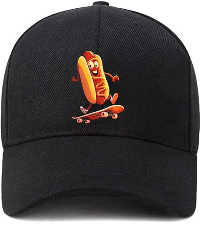 Dad Cap, Fashion Classic Baseball Hat,Adjustable Baseball Cap, Hot Dog, Einheitsgr��e