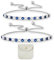 JTMKYO 2 Stück Blaues und Weißes Zirkon-Armband Mit Aufbewahrungstasche - Freundschaftsarmband, Diamant-Schmuckzubehör, Glitzer-Accessoire, Verstellbares Strass-Design