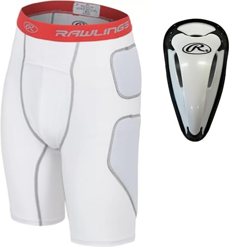 Rawlings Herren Standard Baseball Slider Short Weiß