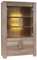 PRICE FACTORY just for you Grande vitrine 2 Portes vitrées et 2 Portes en Bois - Collection Farra - chêne Clair