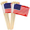 Patriotische Windräder, amerikanische Flagge, rot, weiß und blau, 30 Stück
