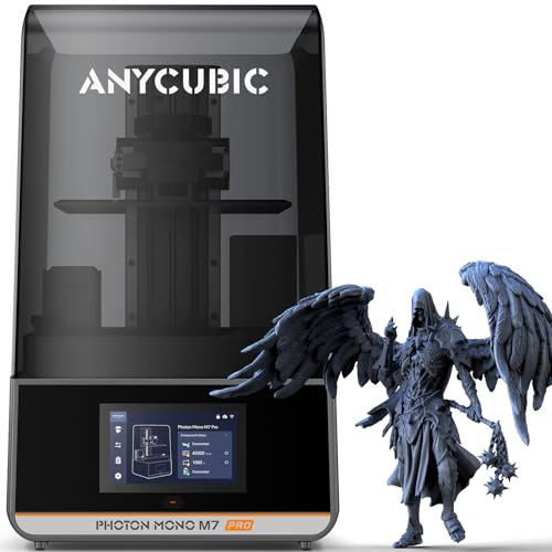 ANYCUBIC Photon Mono M7 Pro Resin 3D Drucker, mit 10,1 Zoll-14K-Bildschirm, mit 170 mm/h Hochgeschwindigkeit, COB-Lichtquelle, Leveling-Free, Rückstandserkennung, Druckgröße 223x126x230 mm