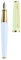 Otto Hutt Design 06 028-11765 Fountain Pen Shiny Glacier/Apple Green Gold with Barrel Made of Solid Aluminium Material with Gold PVD Fittings Steel Nib Size F