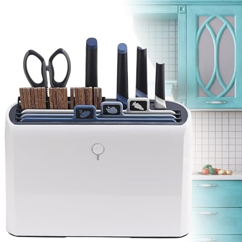 YZRDCXM Smart Cutting Board & Knife Set,Self Cleaning Cutting Board Set,Space Saving, Advanced Cleaning and Dry Function, Perfect for Gift Advanced Cleaning And Dry Function