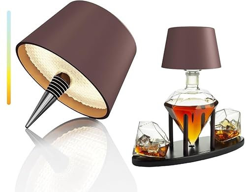 MU LIN LAMPADA PER BOTTIGLIA LED RICARICABILE - 3 COLORI DIMMERABILI,CONTROLLO TOUCHE PER INTERNI/ESTERNI, CAMERA, RISTORANTE, REGALO
