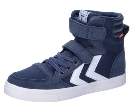 Hummel Unisex Kinder Slimmer Stadil High Jr Sneaker, Dress Blues, 30 EU