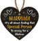 Panneau mural humoristique en bois avec inscription « Marriage: Special Person to Annoy for a Lifetime » - Cadeau humoristique pour mariage ou anniversaire de couple - Panneau mural romantique en bois