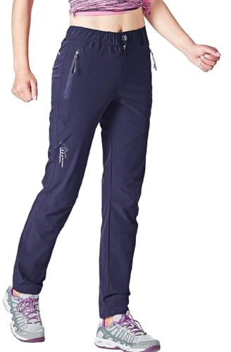 Rdruko Wanderhose Damen Outdoorhose Leichte Schnelltrocknend Trekkinghose UV-Schutz UPF 50+ Funktionshose Atmungsaktiv Hosen Sommer