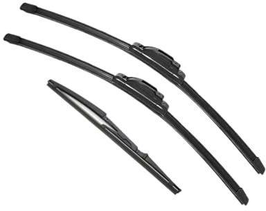 SAFATBZ Wischerarm Auto Vorne Hinten Wischer Klingen Für FIAT Für Punto 188 1999-2005 Vorne Hinten Scheibenwischer Klingen Auto Zubehör Auto Wischerblätter(3PCS)