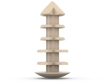 Dryzone System DPC Plugs x100 (Buff) – Damp Proof Course Hole Plugs for Sealing 10–12mm Injection Holes in Brick & Mortar, Clean Alternative to Sand & Cement