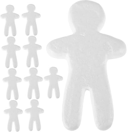 Vaguelly 10St Weißer Embryo-Puppenschaum Blanko-Puppe aus Schaumstoff leeres Puppenmodell Schaumstoffpuppenmodell Schaumstoffe herstellen Bastelpuppenmodell aus Schaumstoff DIY liefert