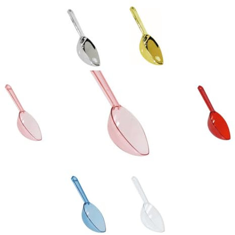 Generico Paletta per Confetti in Plastica, 16,7 cm, Disponibile in 6 Colori (Rosa)