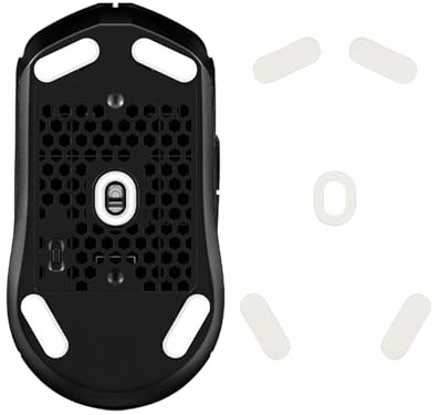 kwmobile Mouse Feet Sticker kompatibel mit Kingston Pulsefire Haste 2 Ersatz Glider - Mausfüße passgenau - Maus Glides in Weiß