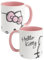 Hello Kitty Tasse à café Tasse à café en céramique, 320 ml, rose/blanc