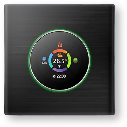 MelkiSmart Wi-FI Thermostat - Série 7000 Thermostat Programmable à écran Tactile pour Le Chauffage ou la Climatisation, Compatible avec Alexa, Google Home et IFTTT