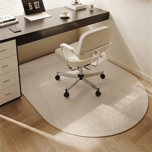 Odot Bodenschutzmatte Bürostuhl, Bürostuhl Unterlage Schreibtischstuhl Unterlage rutschfest Silikon Bodenschutzmatte Modern Gaming Teppich für Hartböden Büro (Dünne Linie,60x90cm)