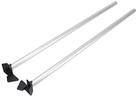 Haofy Tubo di Drenaggio per Serra da 2 Pezzi, Tubo di Scarico dell'acqua in PVC e Lega di Alluminio per Serre di Medie Dimensioni, Installazione Facile, Lunghezza 82 Cm