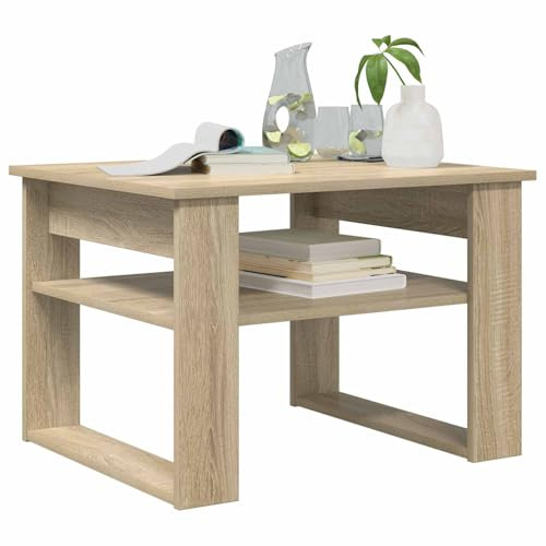 vidaXL Couchtisch Sonoma-Eiche 64 x 54 x 44 cm Holzwerkstoff, Moderne Wohnzimmer, rechteckiger Tisch, Kaffee, Heim Möbel, stylisch, praktisch