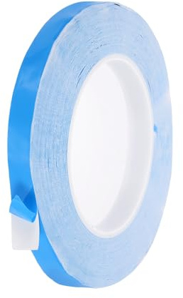 sourcing map Nastro adesivo termico, 25 m x 10 mm x 0,25 mm, nastro termico biadesivo, nastro conduttivo isolato elettricamente per dispositivi di raffreddamento, strisce LED, dissipatore di calore