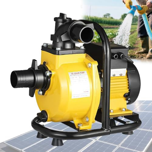 KONGQXIAA Bomba Solar de Suministro de Agua para Villa, CC 48 V 400 W/72 V 800 W, Bomba de Suministro de Agua Rural remota, caudal de 6 ㎡/h 32 ㎡/h para Granjas, Jardines, pozos y embalses 800W