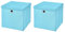 StickandShine 2er Set Hellblau Faltbox 28 x 28 x 28 cm Aufbewahrungsbox faltbar mit Deckel