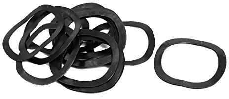 Sourcingmap® 30 mm Innen Ø 39 mm Dia 0,5 mm Stärke Carbon Stahl Kompression Typ Wave Waschmaschine 20 Stück