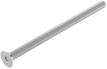 SECCARO Senkschraube M6 x 100 mm, Edelstahl V2A VA A2, DIN 7991 / ISO 10642, Innensechskant, 20 Stück