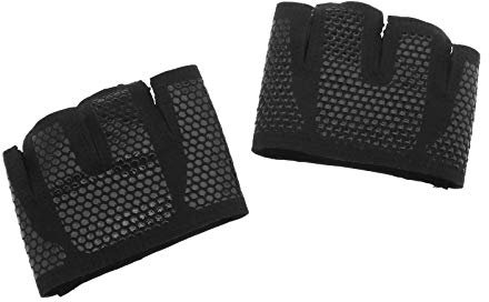 XL Unisex Schwarz Halbes 4 Fingerhandschuhen Anti-Rutsch Seil Klettern Kettle Bell Gewichtheben Krafttraining