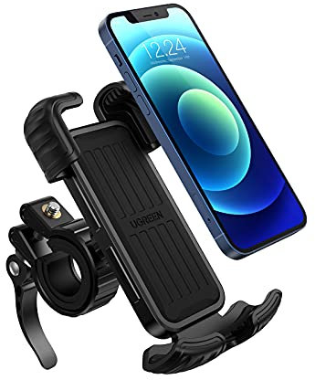 UGREEN Handyhalterung Fahrrad Handyhalter Motorrad 360 Grad Smartphone Fahrradhalterung Handy Halterung Fahrradlenker Rennrad MTB Ebike kompatibel mit iPhone 11 12 13 Pro Galaxy Xiaomi Huawei 6.8 Zoll