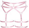 BBOHSS Correas de Cuerpo Femenino de Mayor tamaño Punk Garter Belt Leg Belt lencería Calcetines de Muslo Accesorios de Carnaval gótico 12 Colores 1 (Rosa)